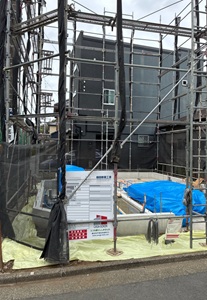 狭小地に建てる3階建て耐火構造の家（品川区）