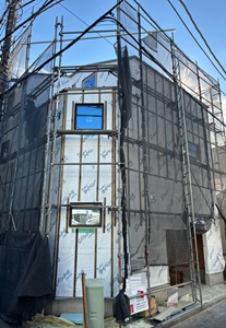 狭小地に建てる3階建て耐火構造の家(品川区)